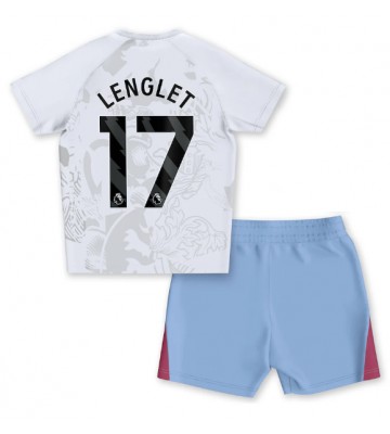 Aston Villa Clement Lenglet #17 Replika Babytøj Udebanesæt Børn 2023-24 Kortærmet (+ Korte bukser)